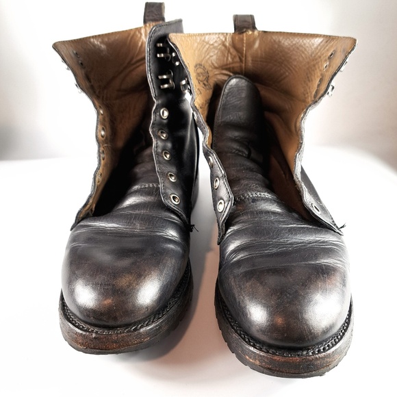 John Fluevog Living Black Casual Lace-Up Boot Size Women 7 / Men 5 - Picture 4 of 14